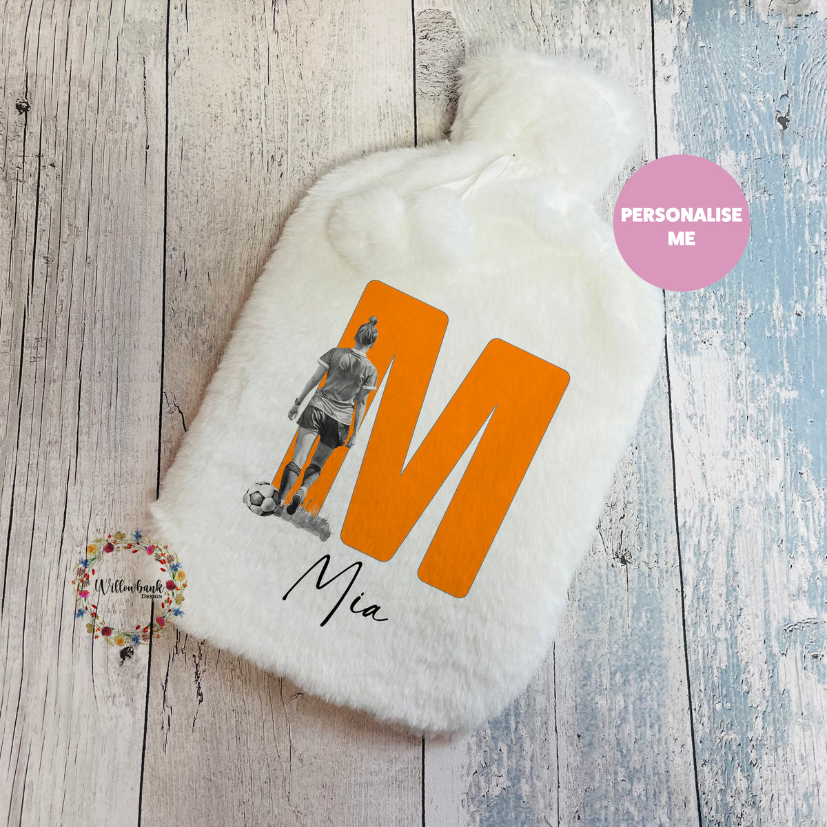 Personalised Blackpool FC Football Hot Water Bottle