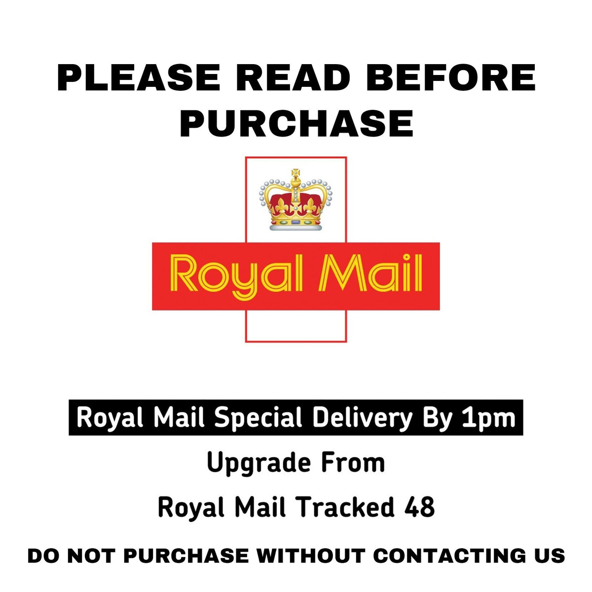 SPECIAL DELIVERY UPGRADE - please read description - uk only