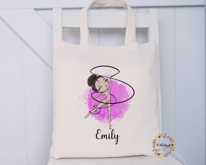 Personalised Gymnastics Tote Bag