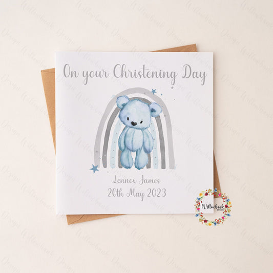 Personalised On Your Christening Day Card