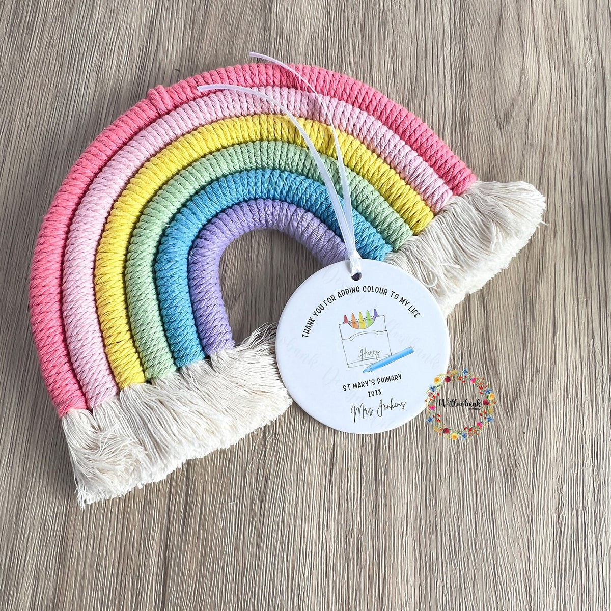 Thank You For Adding Colour To My Life Teacher Gift