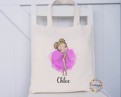 Personalised Gymnastics Tote Bag