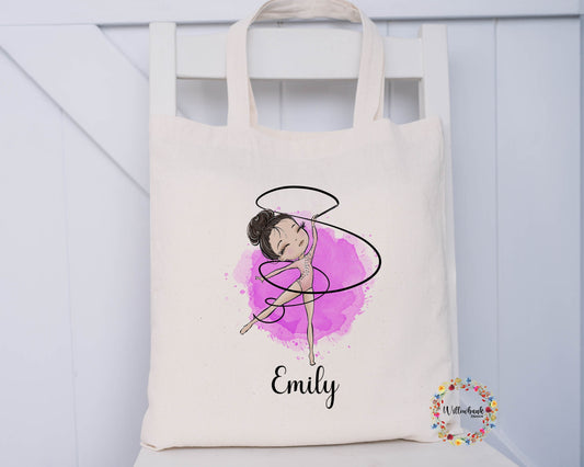 Personalised Gymnastics Tote Bag