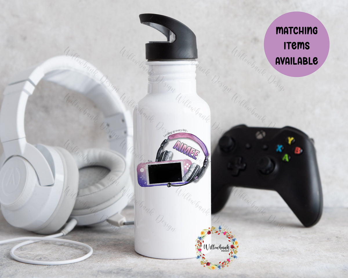 Personalised Matching Gaming Bag & Water Bottle