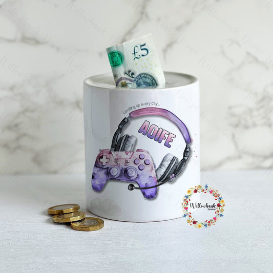 Personalised Gaming Money Box