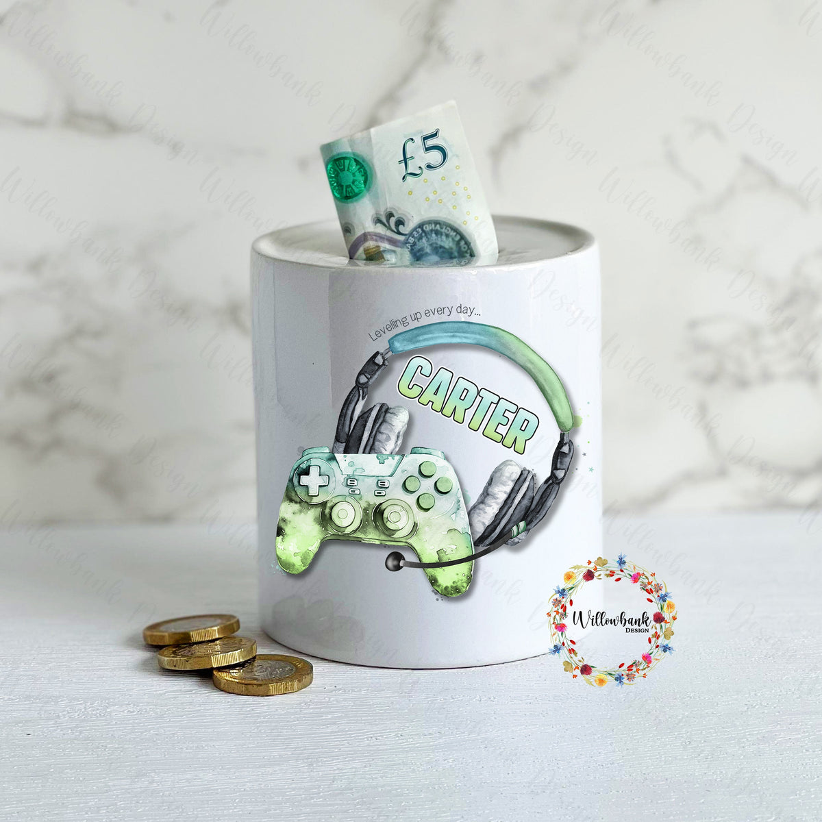 Personalised Gaming Money Box