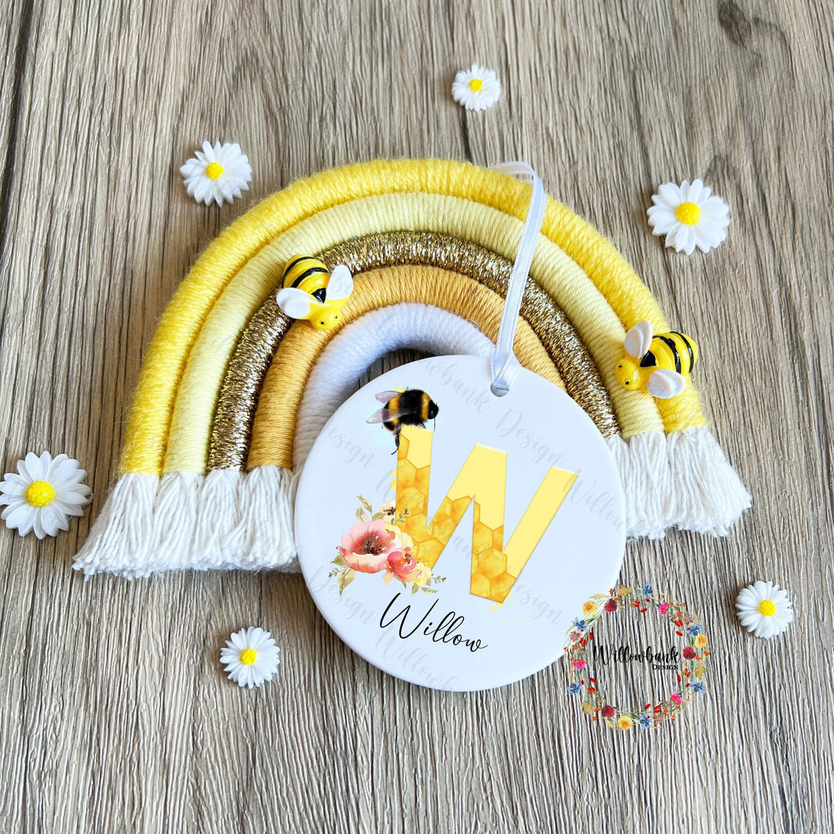 Personalised Bee Acrylic Hanging Decoration