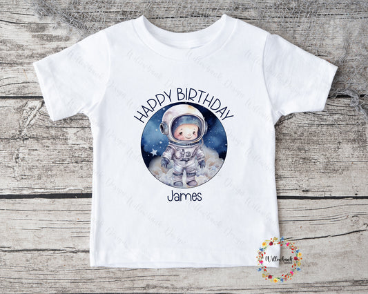 Astronaut Birthday Tshirt