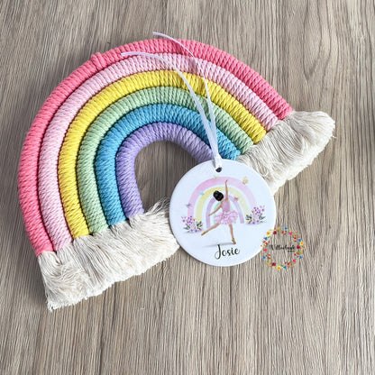 Personalised Ballerina Hanging Decoration