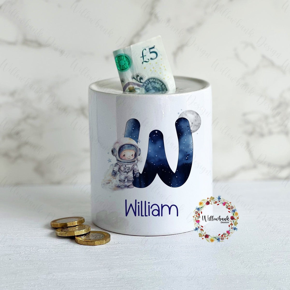 Personalised Astronaut Money Box