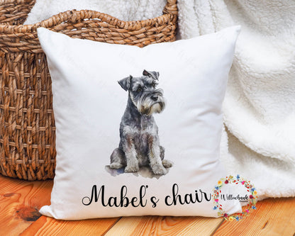 Personalised Miniature Schnauzer Cushion