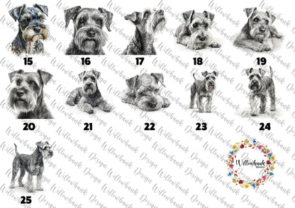 Personalised Miniature Schnauzer Cushion