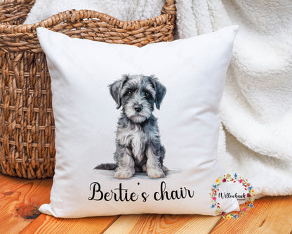 Personalised Miniature Schnauzer Cushion