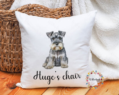 Personalised Miniature Schnauzer Cushion