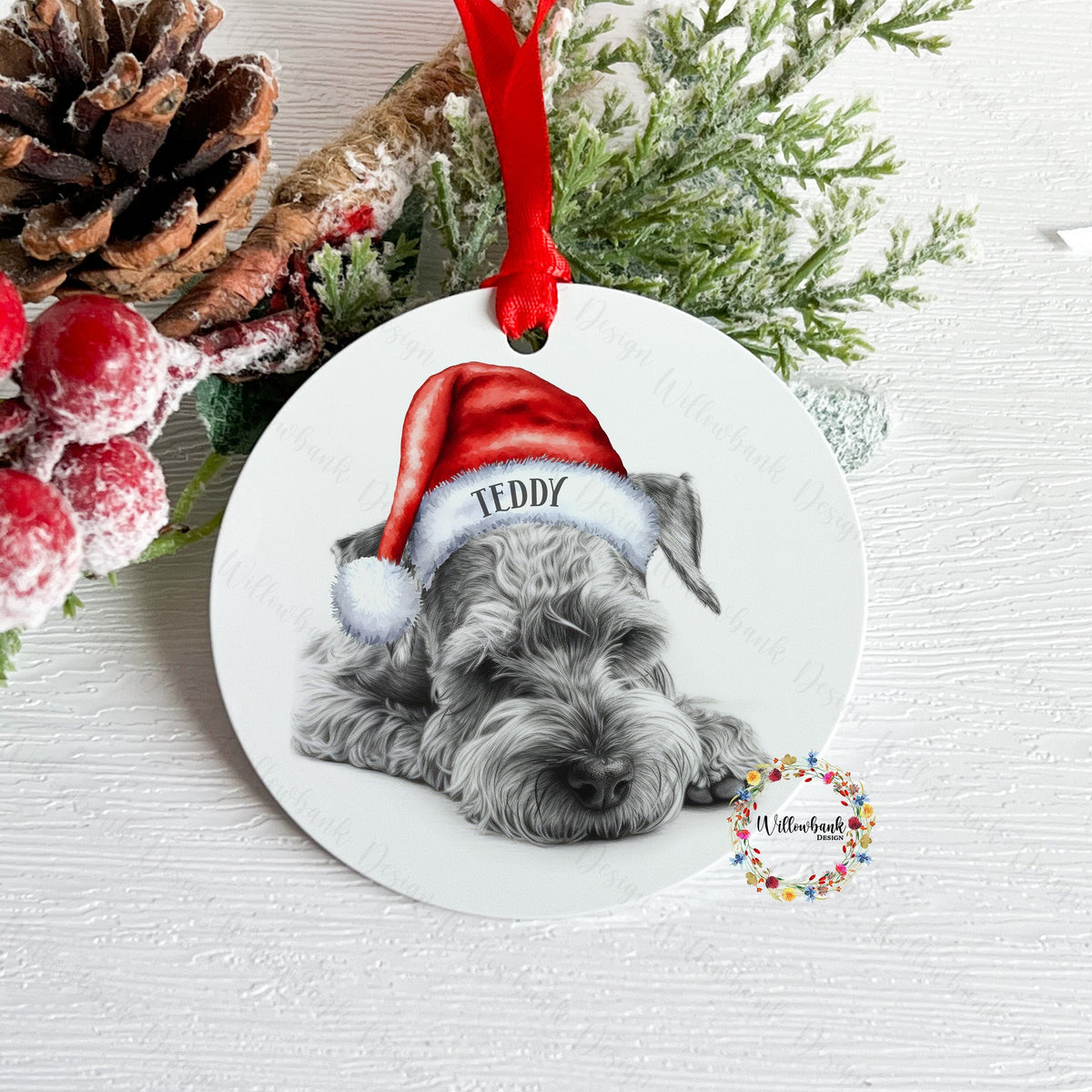 Miniature Schnauzer Christmas Tree Decoration