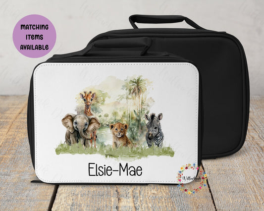 Personalised Safari Animal Lunch Bag