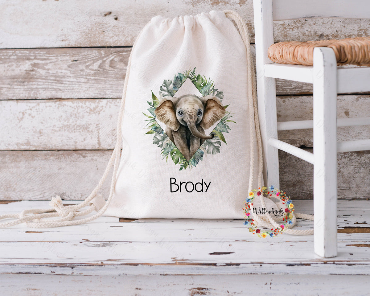 Personalised Safari Animal Bag