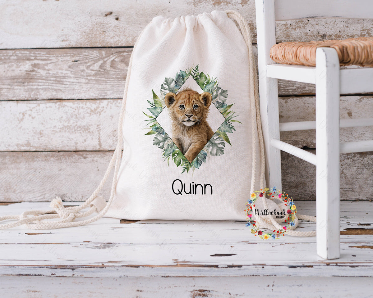 Personalised Safari Animal Bag