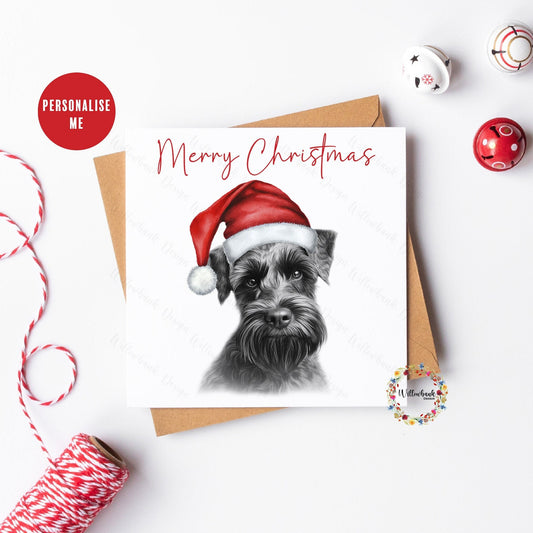 Multipack Miniature Schnauzer Christmas Card