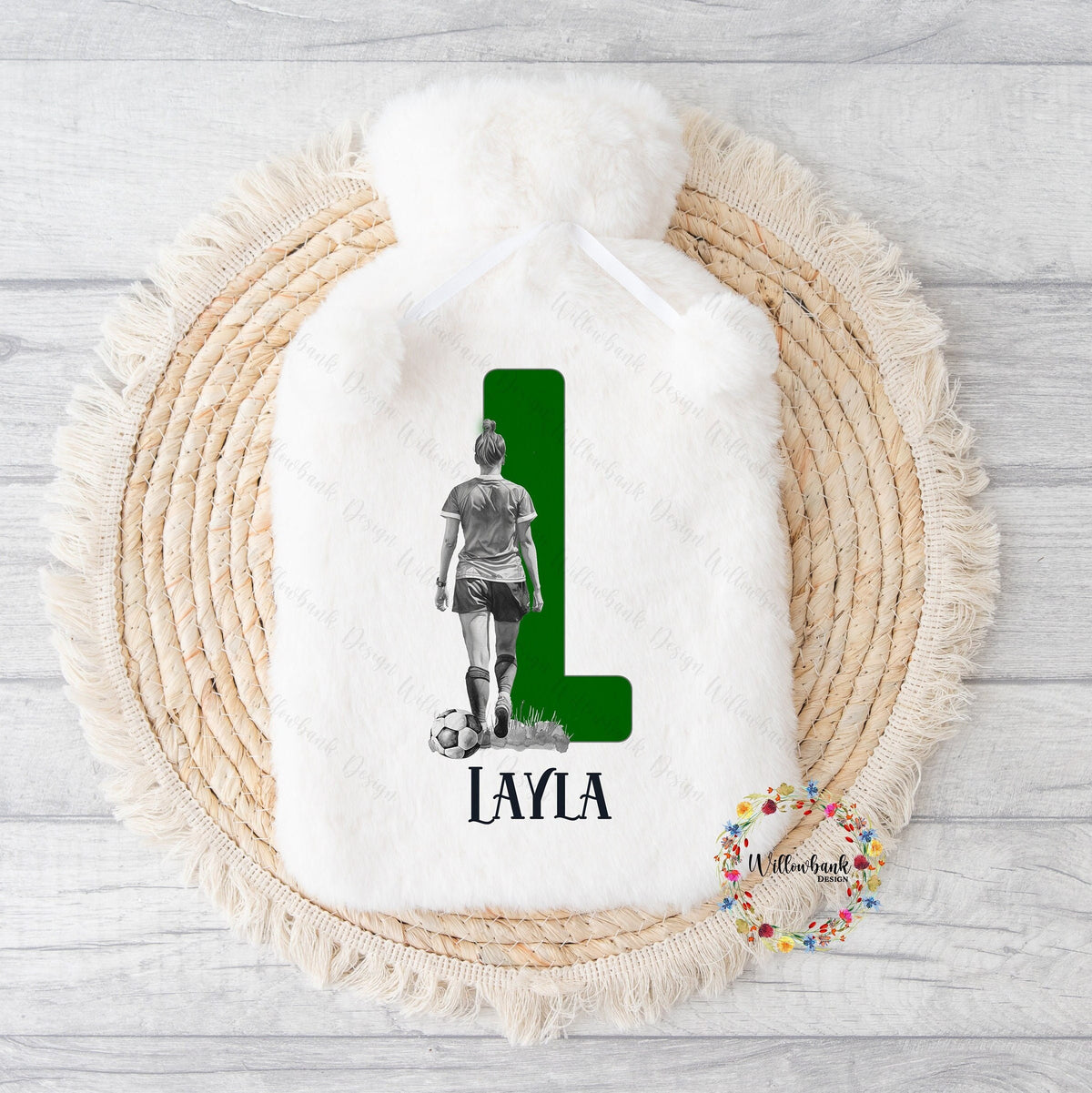 Personalised Football Hot Water Bottle