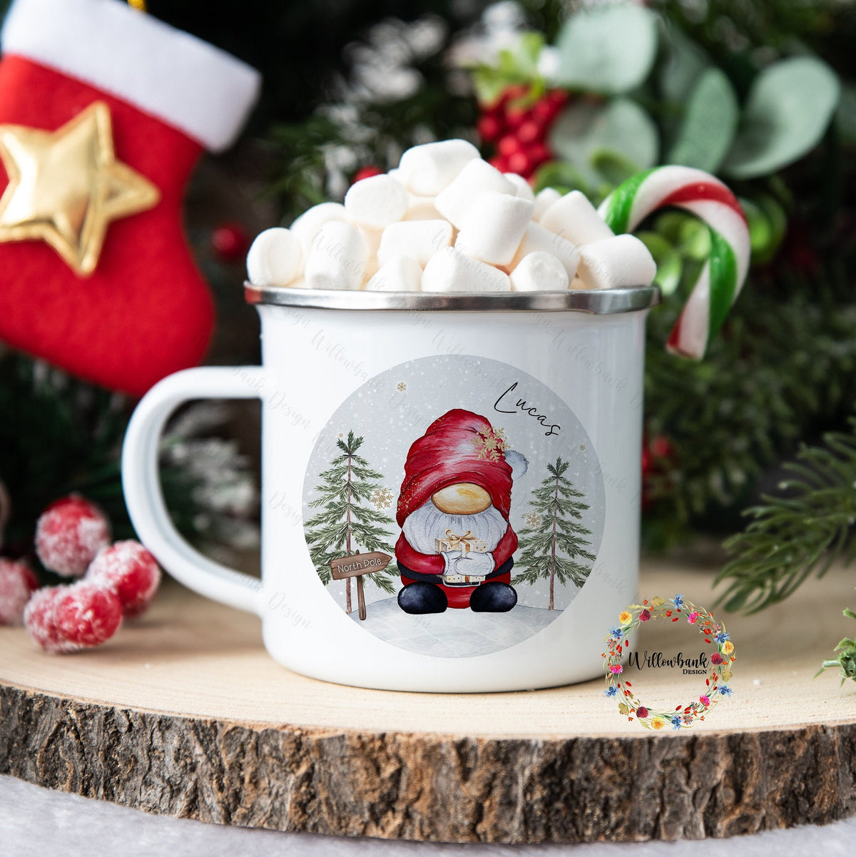 Personalised Christmas Gonk Ename