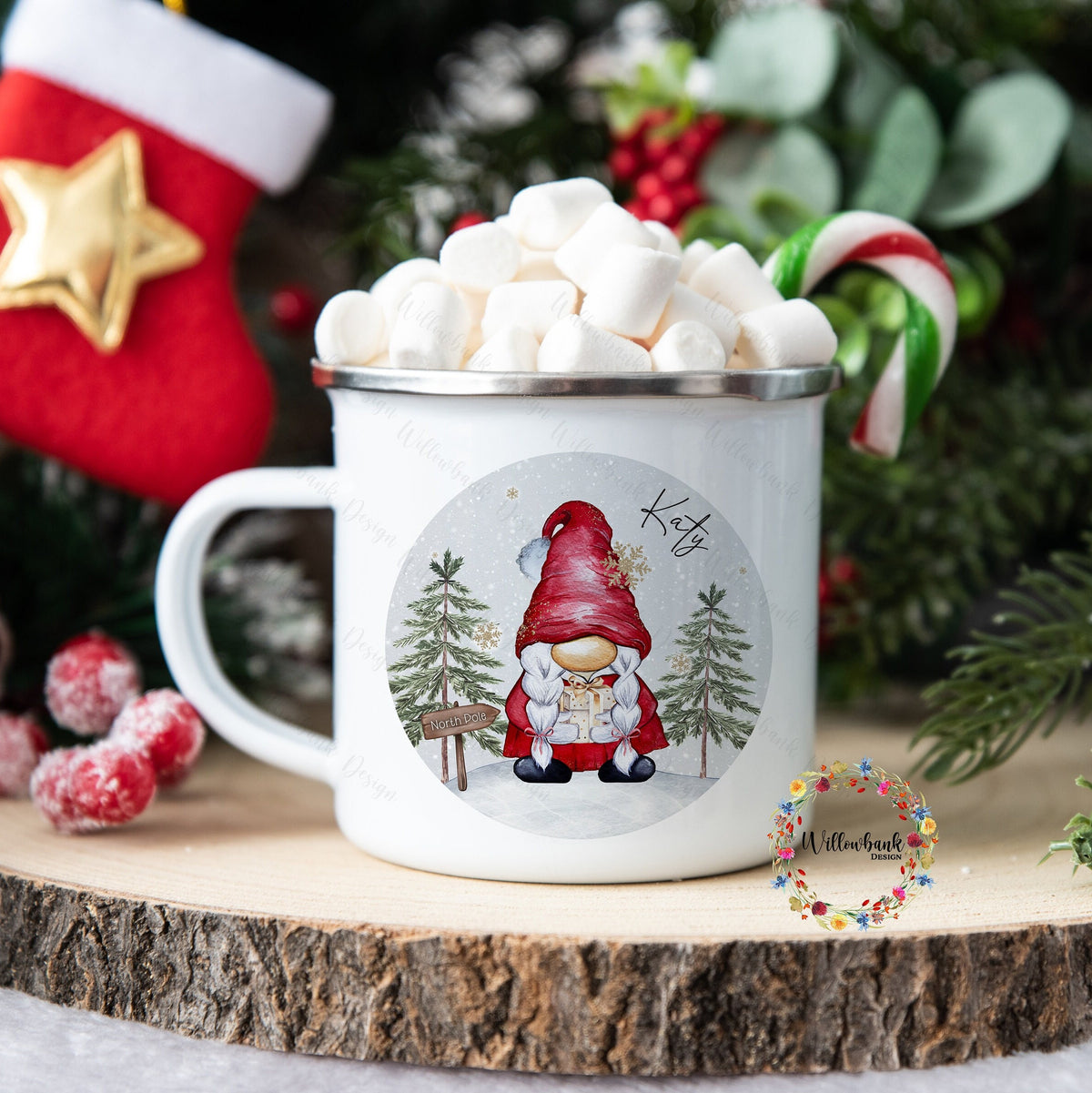 Personalised Christmas Gonk Ename