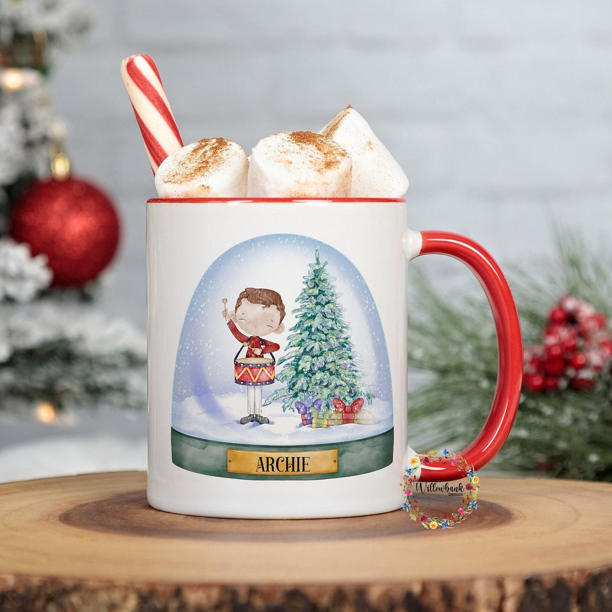 Personalised Christmas Drummer Boy 11oz Mug