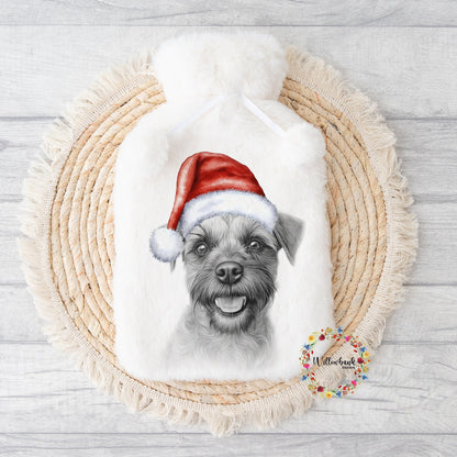 Personalised Border Terrier Hot Water Bottle