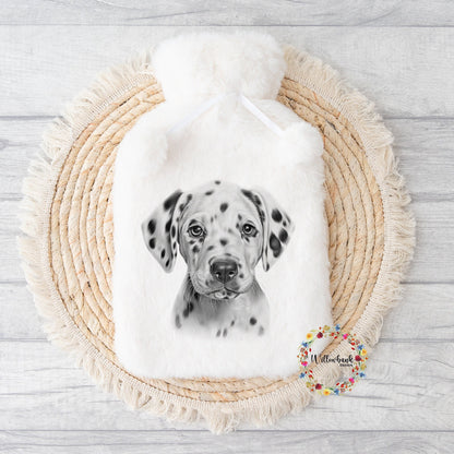 Personalised Dalmation Hot Water Bottle