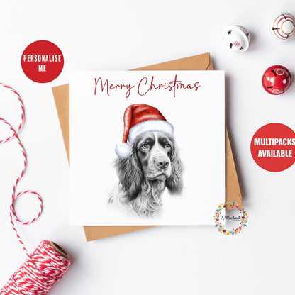 Personalised Springer Spaniel Card