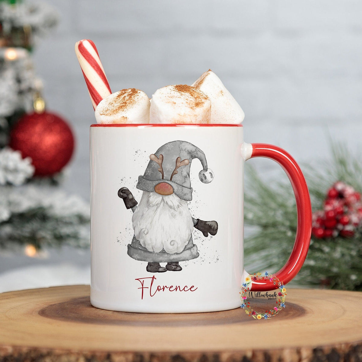 Personalised Christmas Gonk 11oz Mug