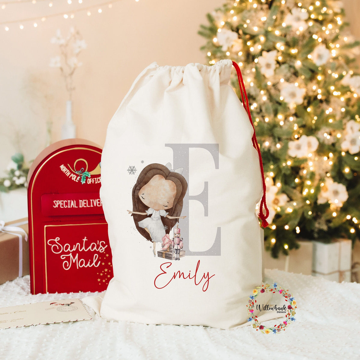 Personalised Clara Ballerina Christmas Sack