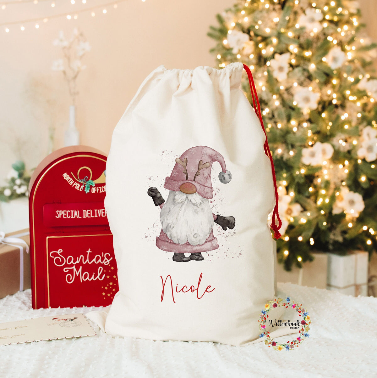Personalised Gonk Christmas Sack