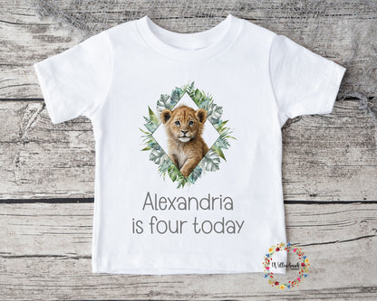 Personalised Happy Birthday Safari Anima