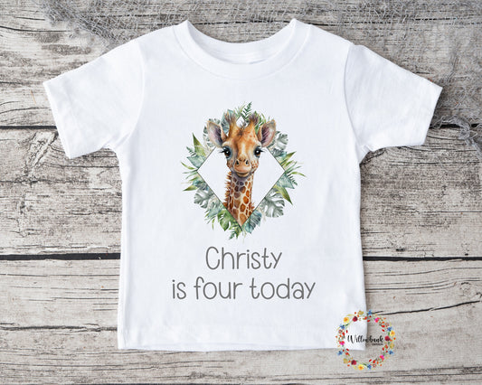 Personalised Happy Birthday Safari Anima