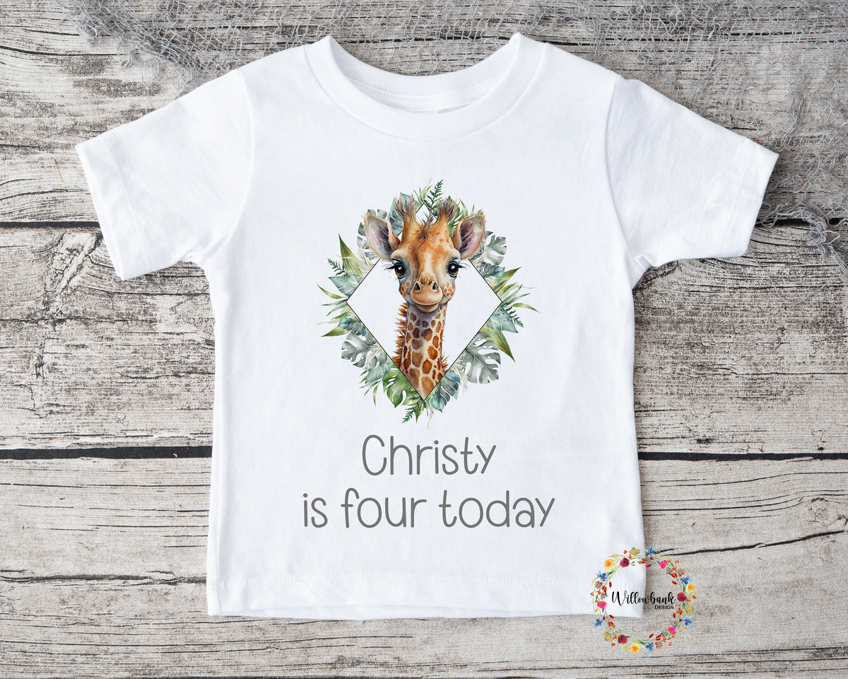 Personalised Happy Birthday Safari Anima
