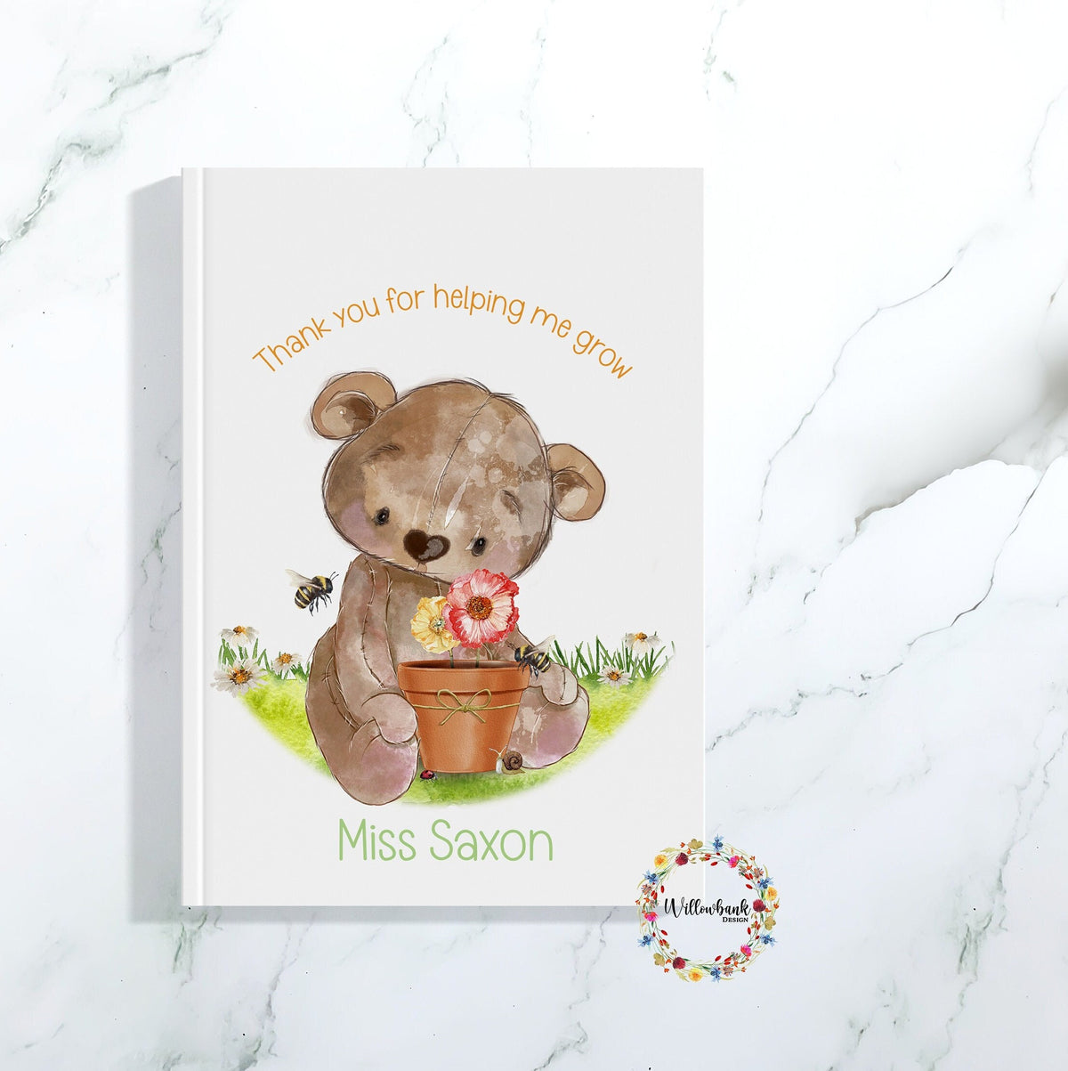 Thank You For Helping Me Grow Notebook
