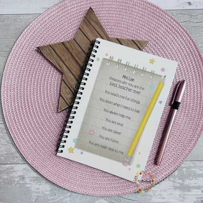Best Teacher A5 Spiral Notepad