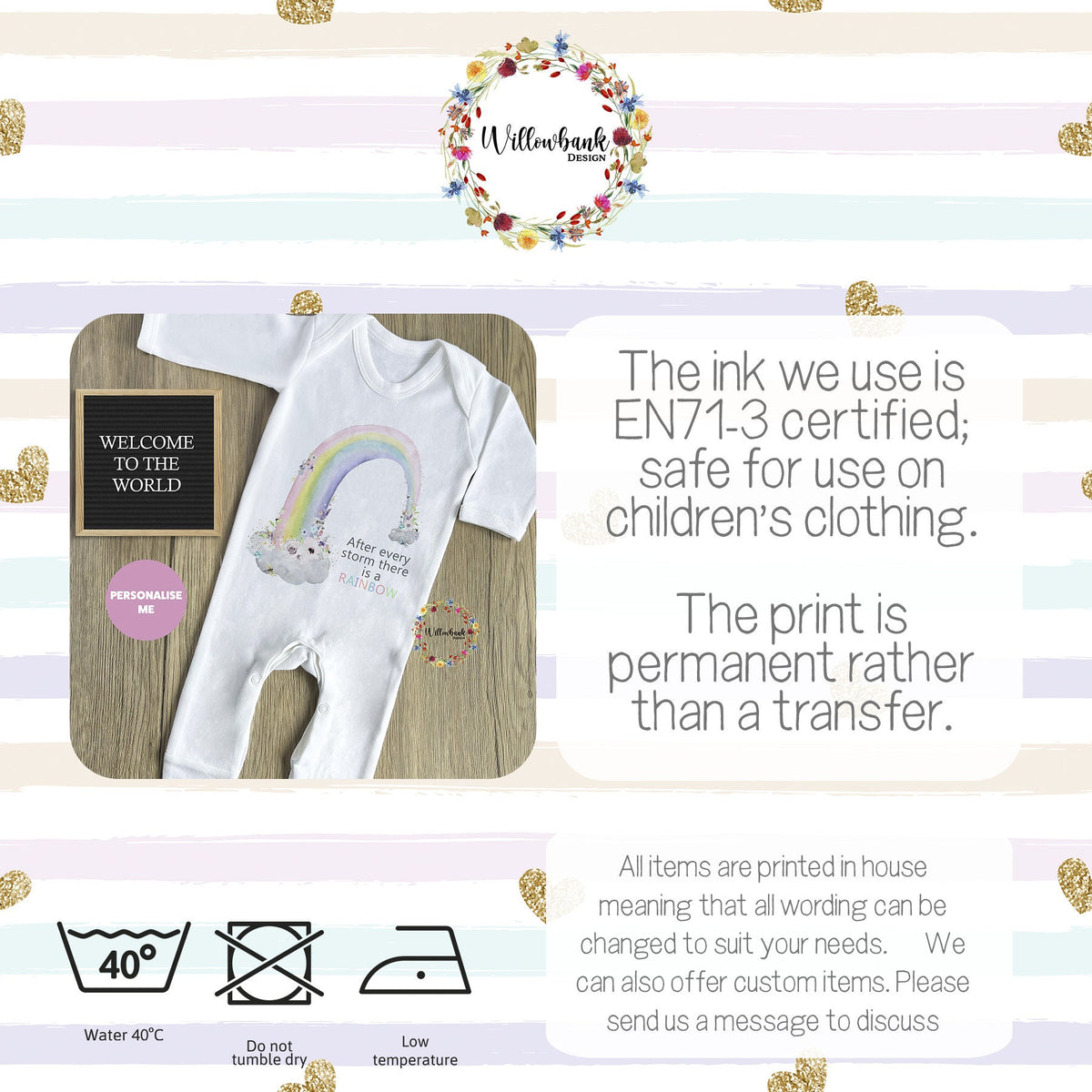 First Father's Day Teddy Bear Babygrow