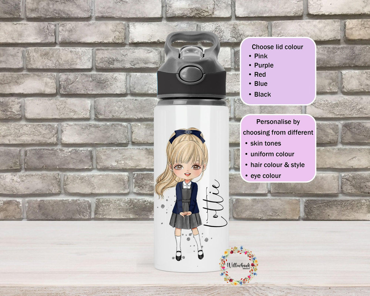 Personalised School Uniform Water Bottle