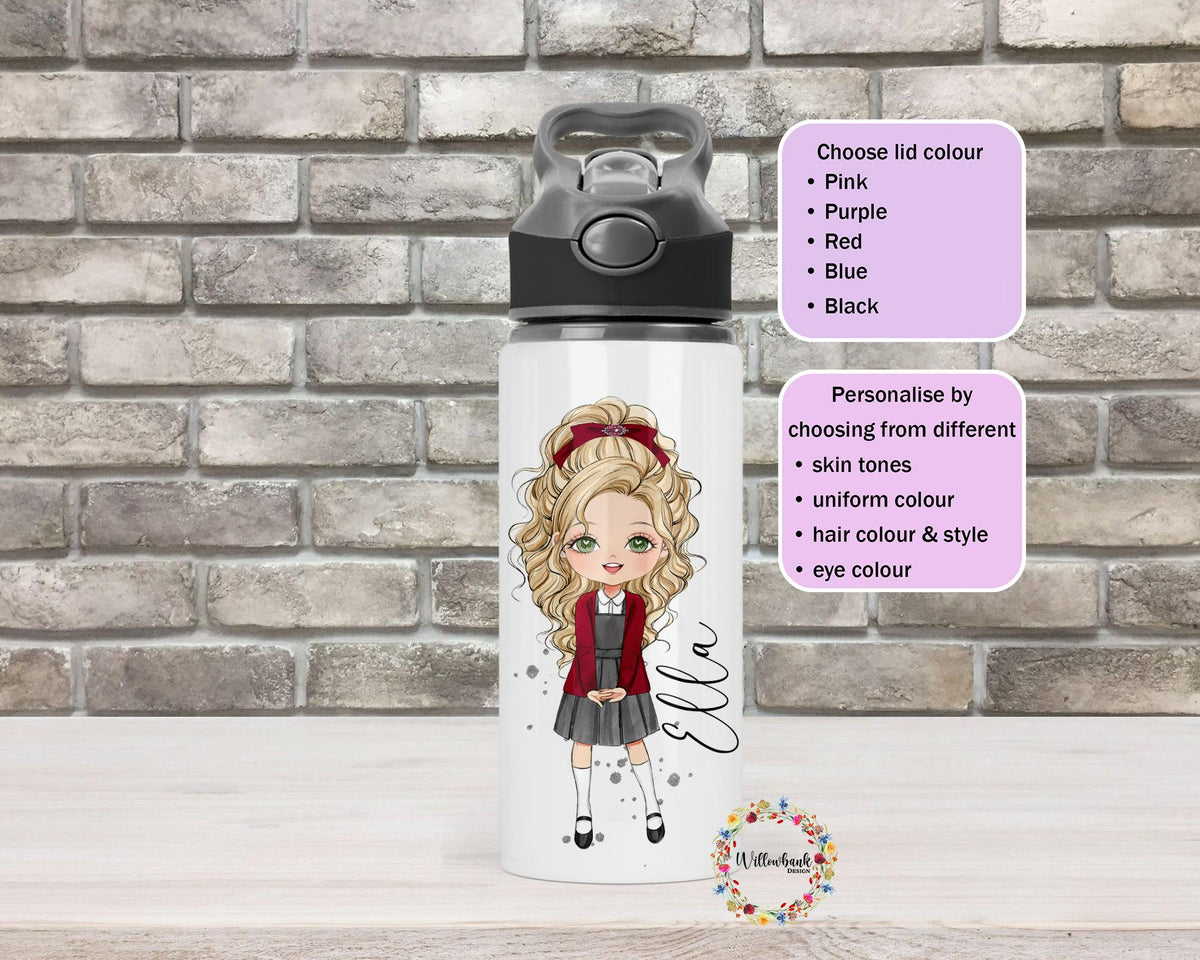 Personalised School Uniform Water Bottle