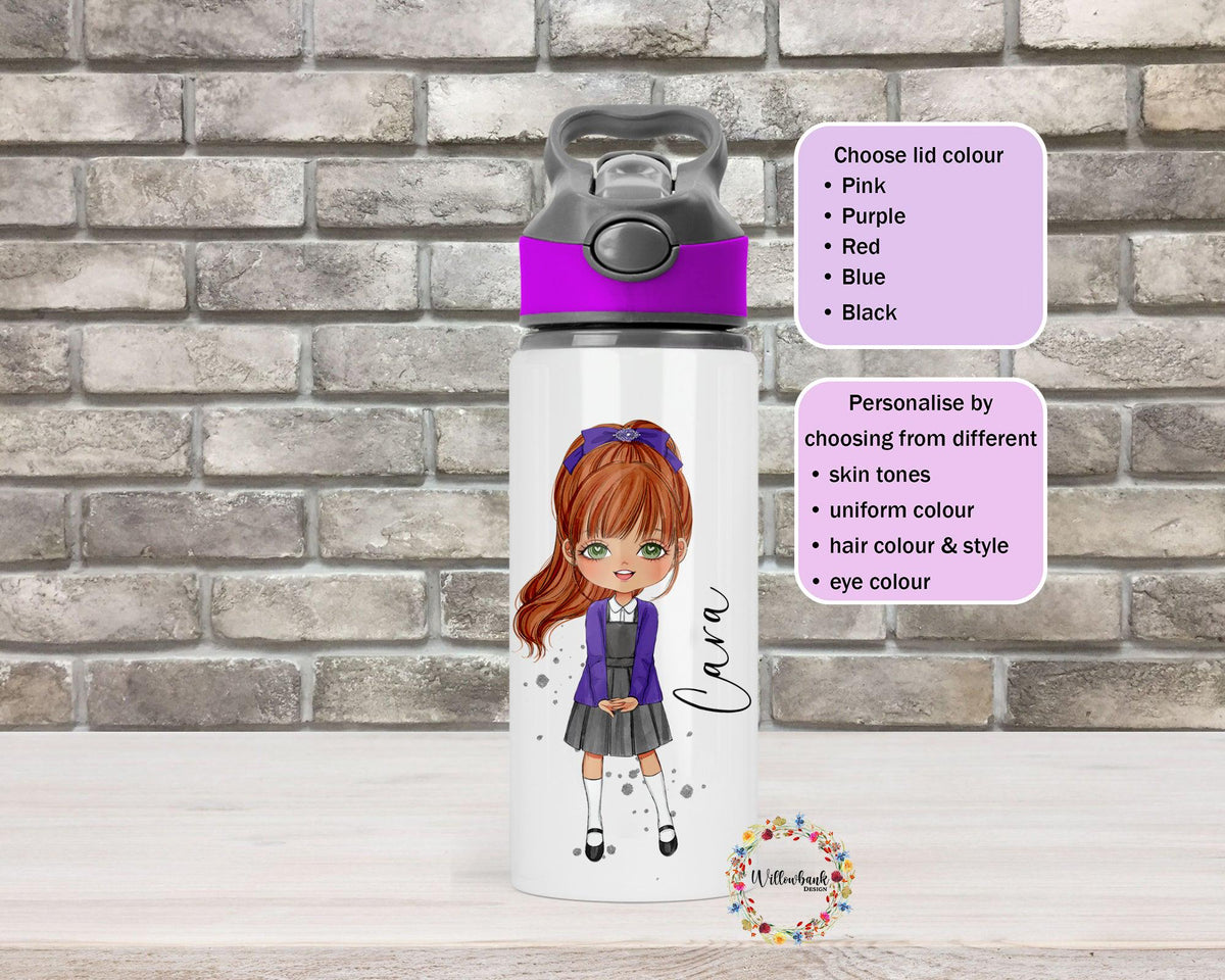 Personalised School Uniform Water Bottle