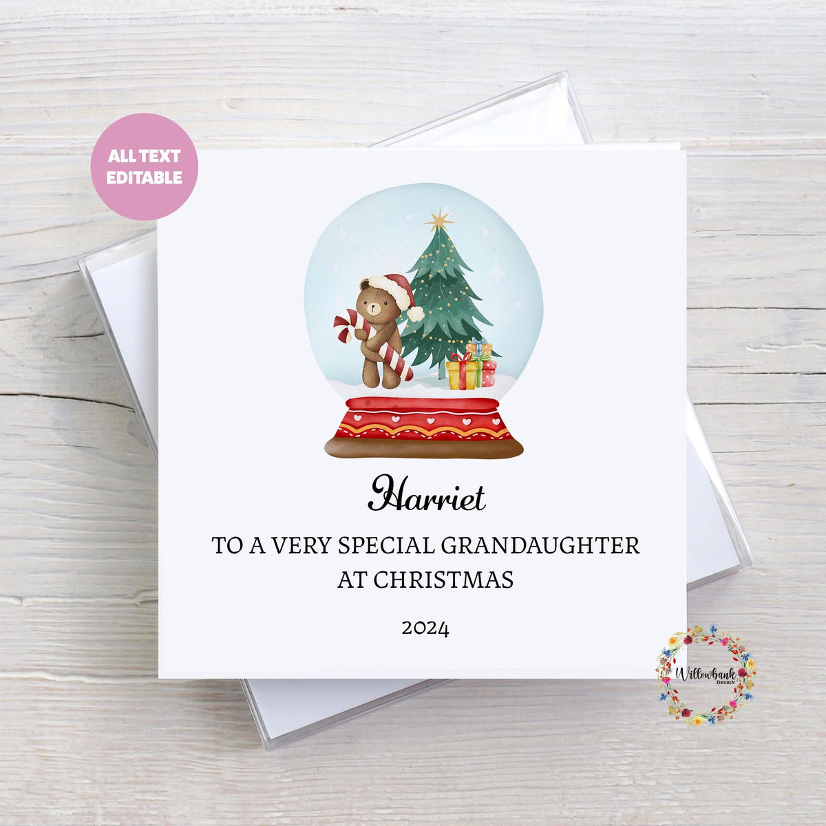 Snow Globe Christmas Card