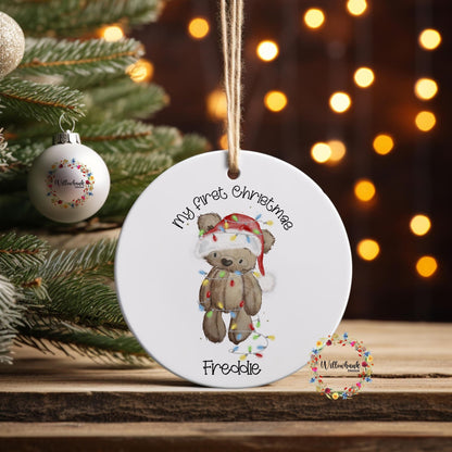 My First Christmas Teddy Bear Tree Decoration