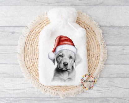Personalised Yellow Labrador Hot Water Bottle