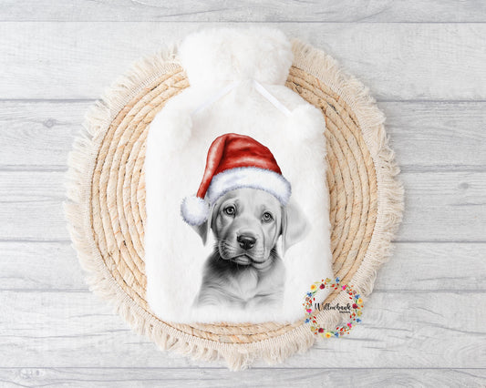 Personalised Yellow Labrador Hot Water Bottle