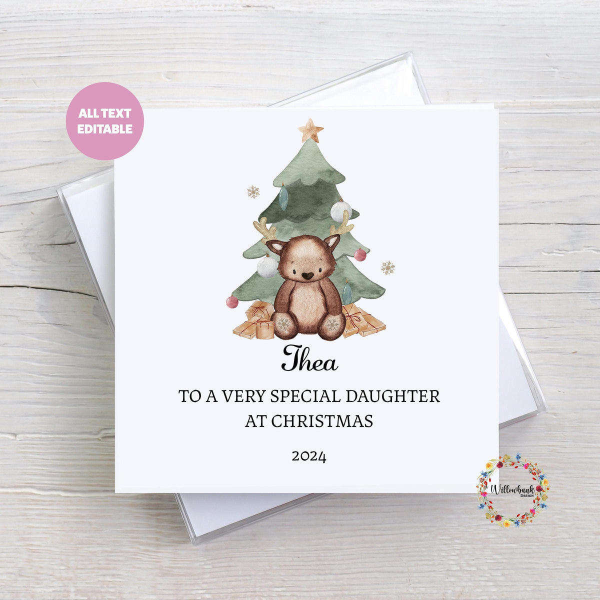 Reindeer Christmas Card