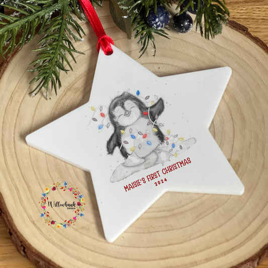 My First Christmas Penguin Tree Decoration