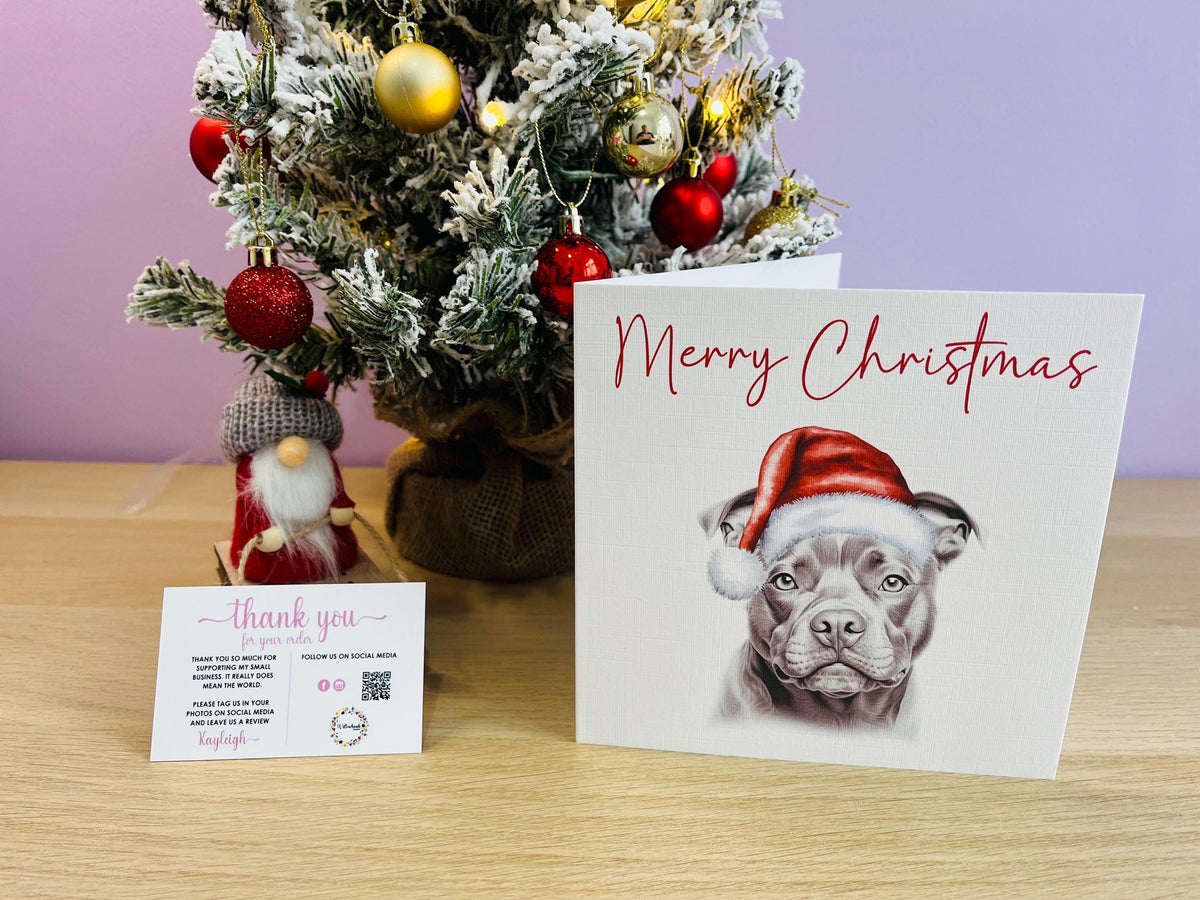 Personalised Belgian Malinois Christmas Card