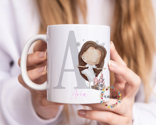 Personalised Christmas Nutcracker Ballerina Mug